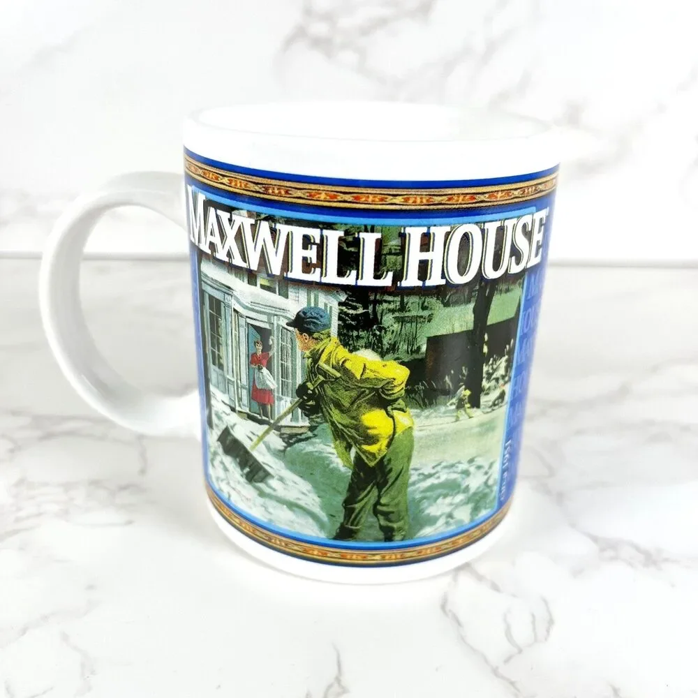 Maxwell House Coffee Collector's Mug The Snowy Morning Houston Harvest Item 31